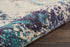 2' X 4' Ivory And Teal Blue Abstract Power Loom Non Skid Area Rug